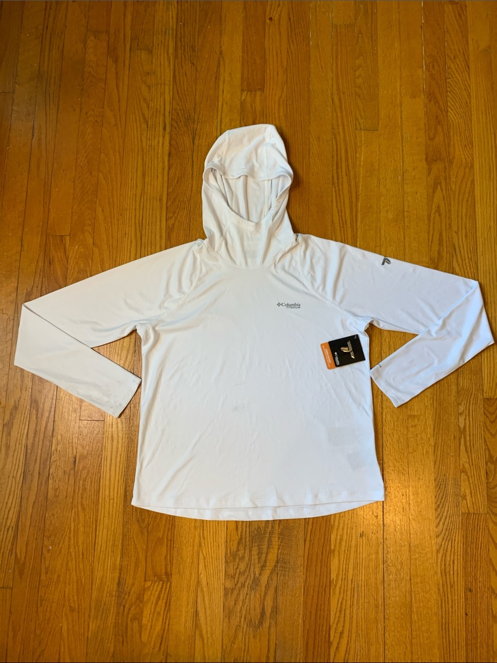 Columbia Titanium Sun Hoodie White Women's Cover-Up Size XL